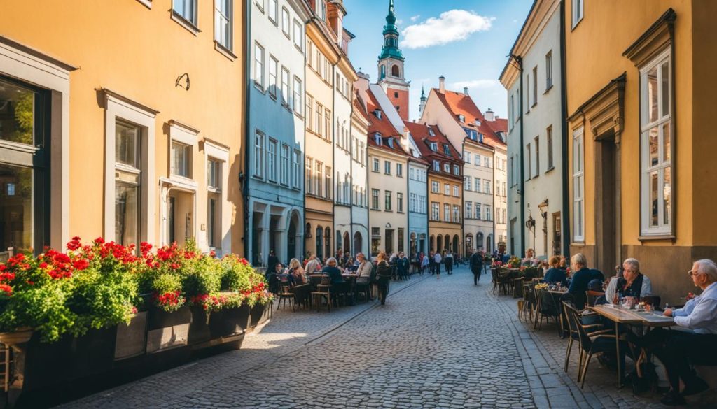 The charming streets of Warsaw Old Town