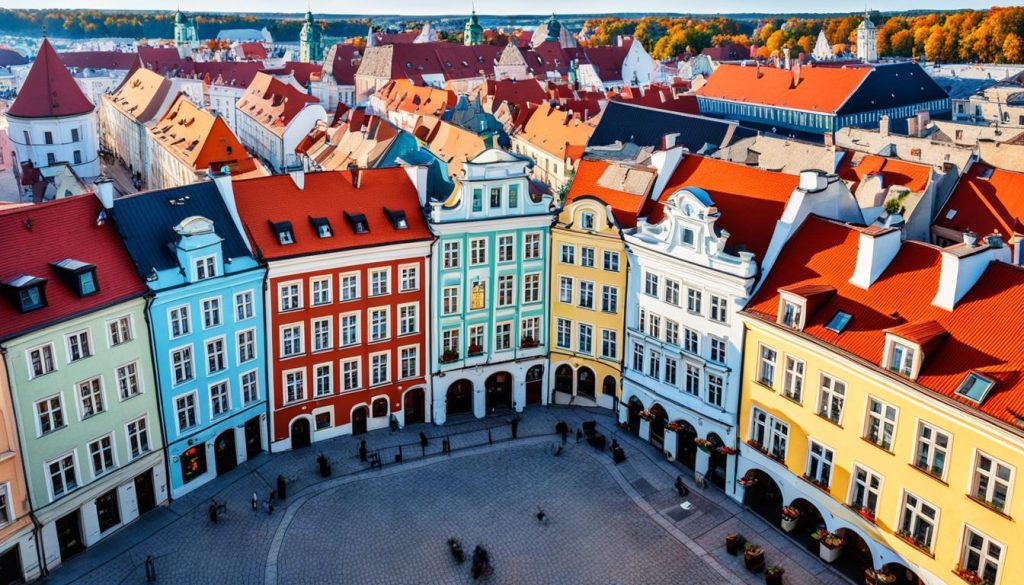 Traditional Polish architecture in Hel Old Town