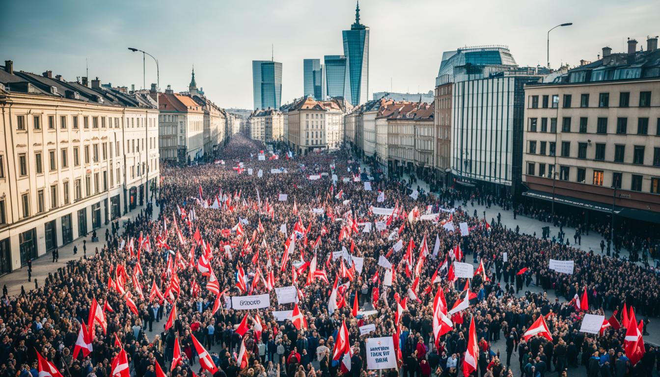 warsaw poland protest